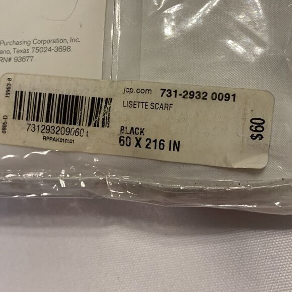 Liz Claiborne Lisette white scarf valance NEW in package - Picture 5 of 5